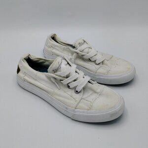 Blowfish Malibu Clay White Canvas  women's  Shoes Size 7.5